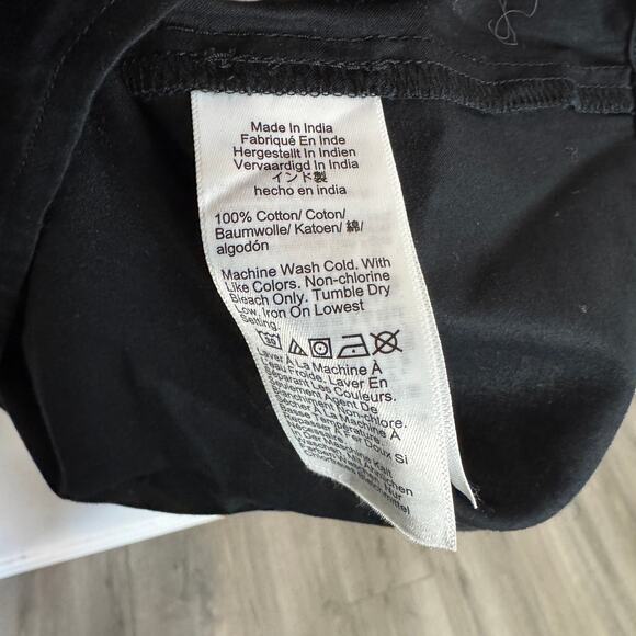 Madewell Relaxed Scoop Neck Puff Short-Sleeve Top WMNS S Black Cotton Pullover - Picture 7 of 8